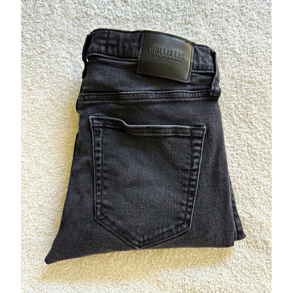 Hollister Women's W29 L32 Skinny Jeans Black Advanced Stretch Denim